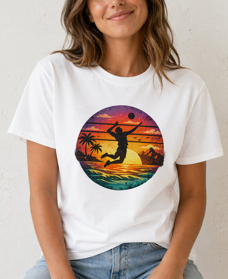 Sunset Spike Volleyball Shirt