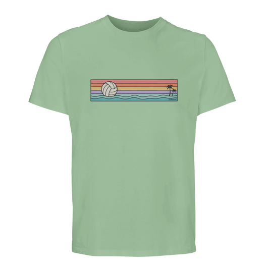 Sunset Beach Volleyball Shirt in Hellgelb
