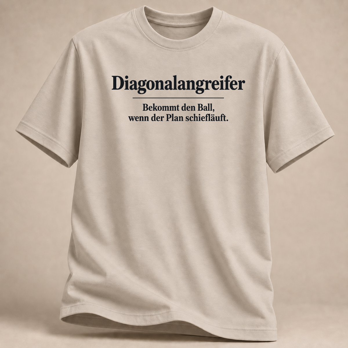 RÜCKRAUM – Diagonalangreifer-Lexikon T-Shirt – Sand
