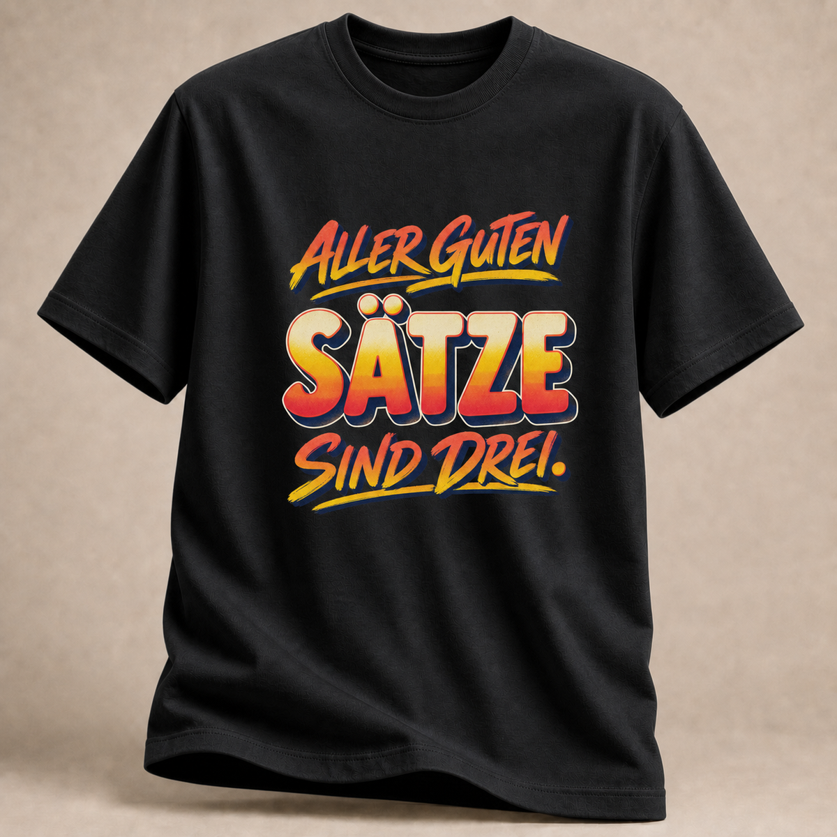 Drei Sätze T-Shirt