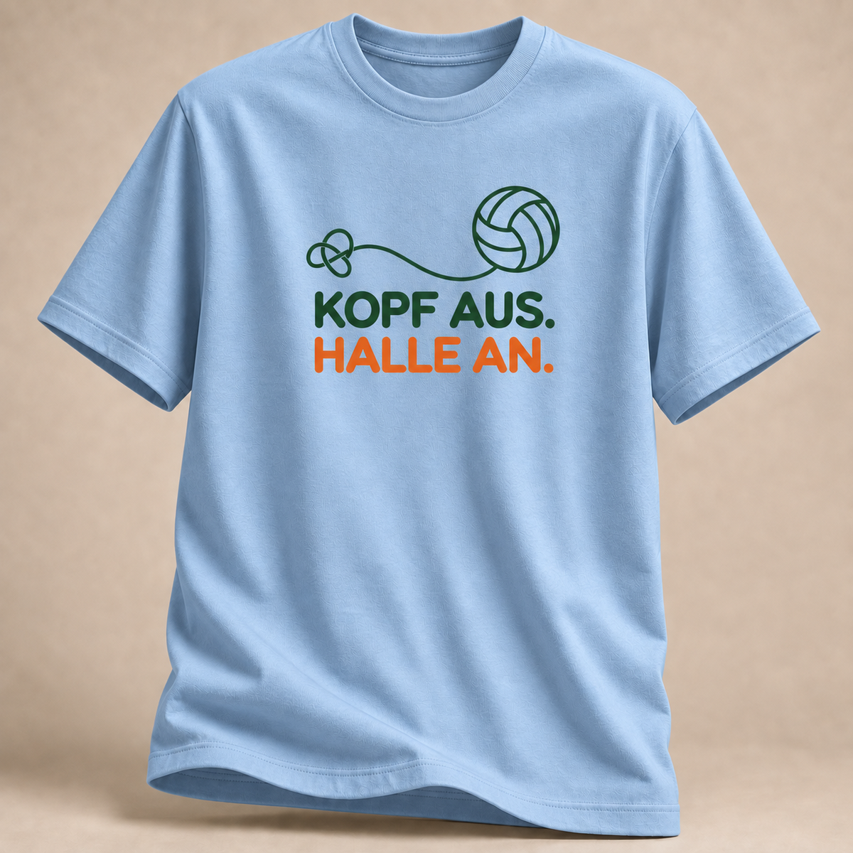 Sechs Leute. Ein Gefühl. Volleyball T-Shirt