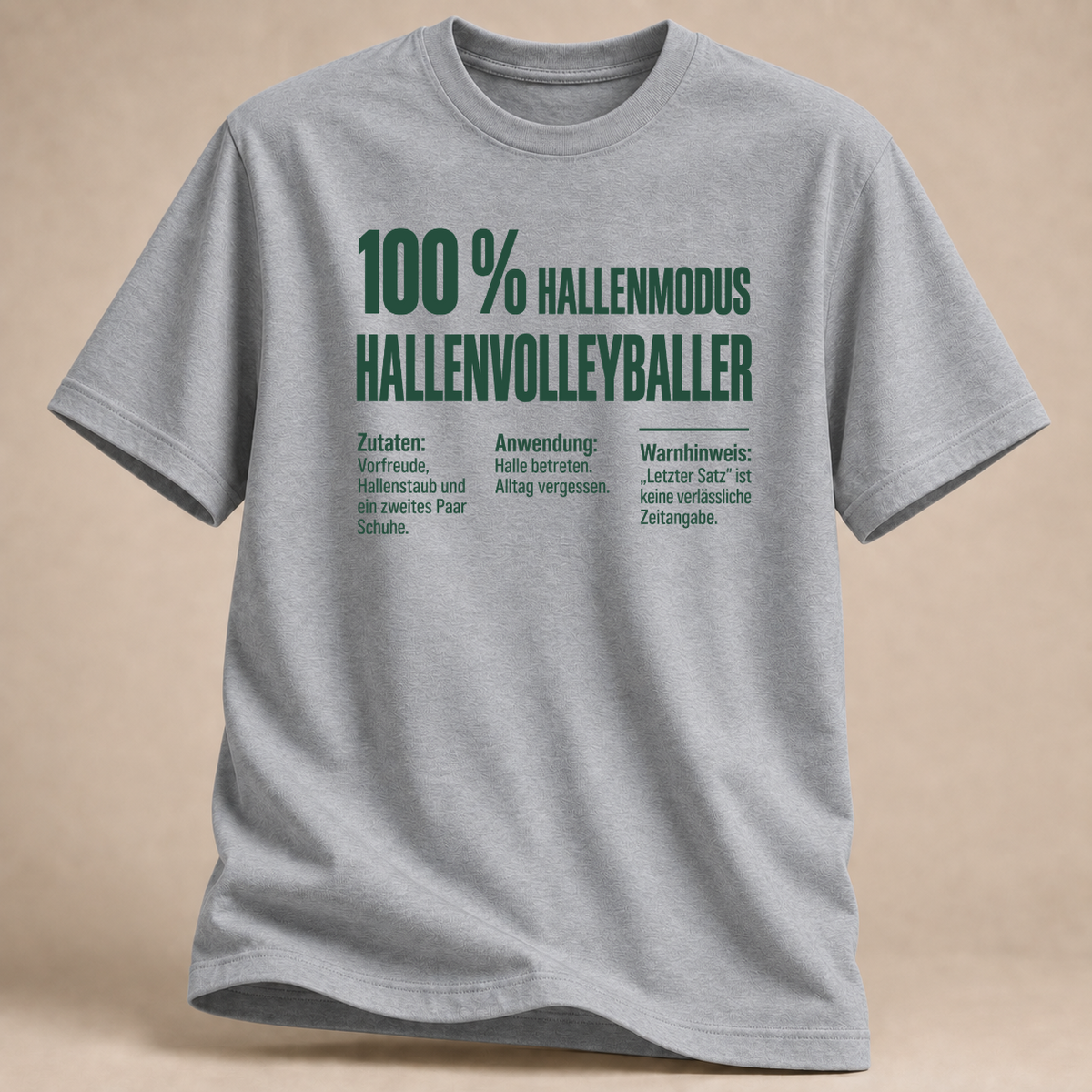 RÜCKRAUM – Hallenmodus – Etikett T-Shirt – Rs Sport Grey