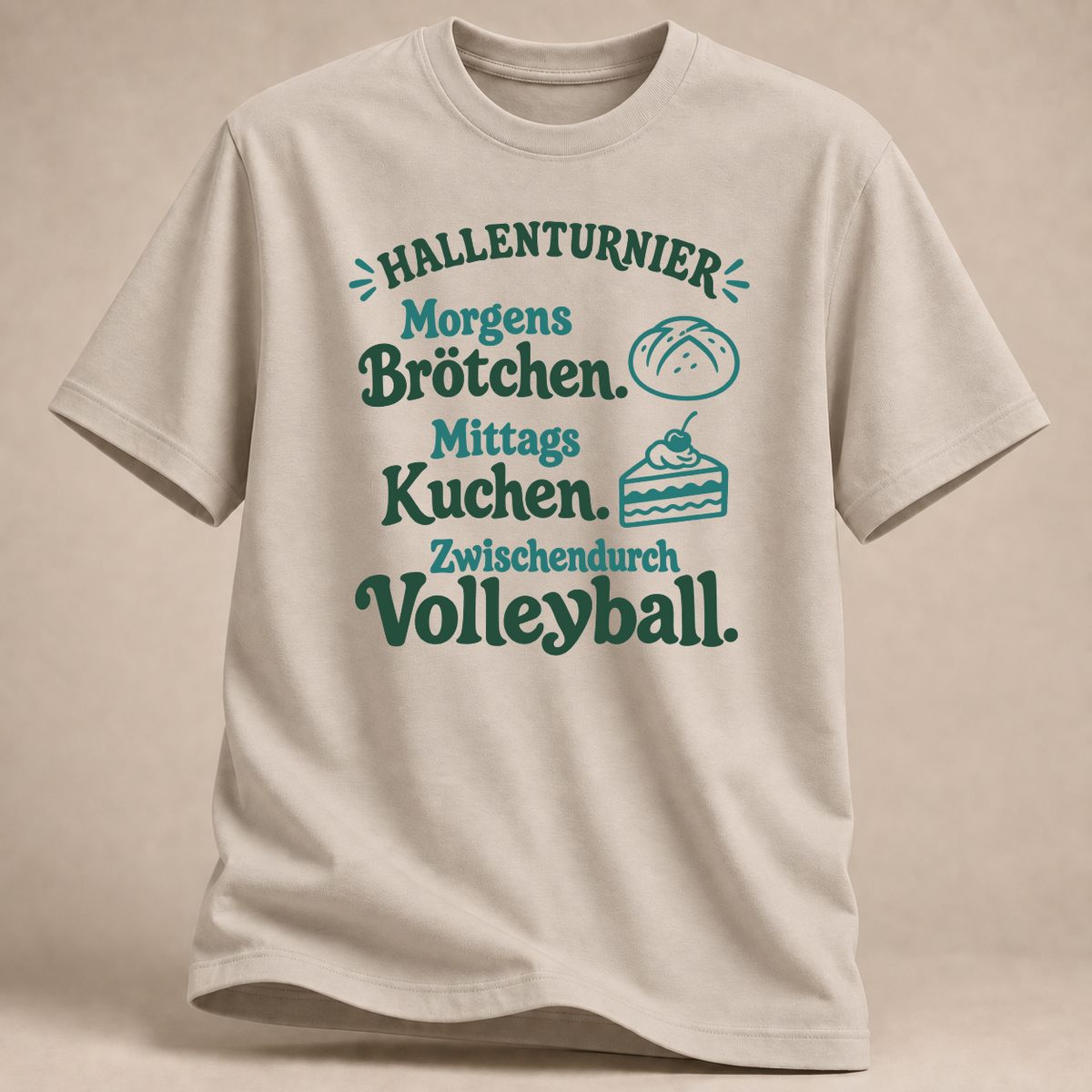 RÜCKRAUM – Hallenturnier – Volleyball T-Shirt – Sand