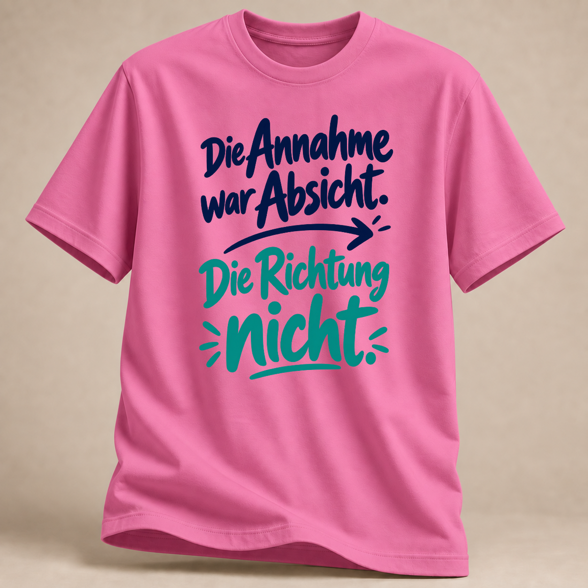 RÜCKRAUM – Die Annahme war Absicht – Volleyball T-Shirt – Azalee