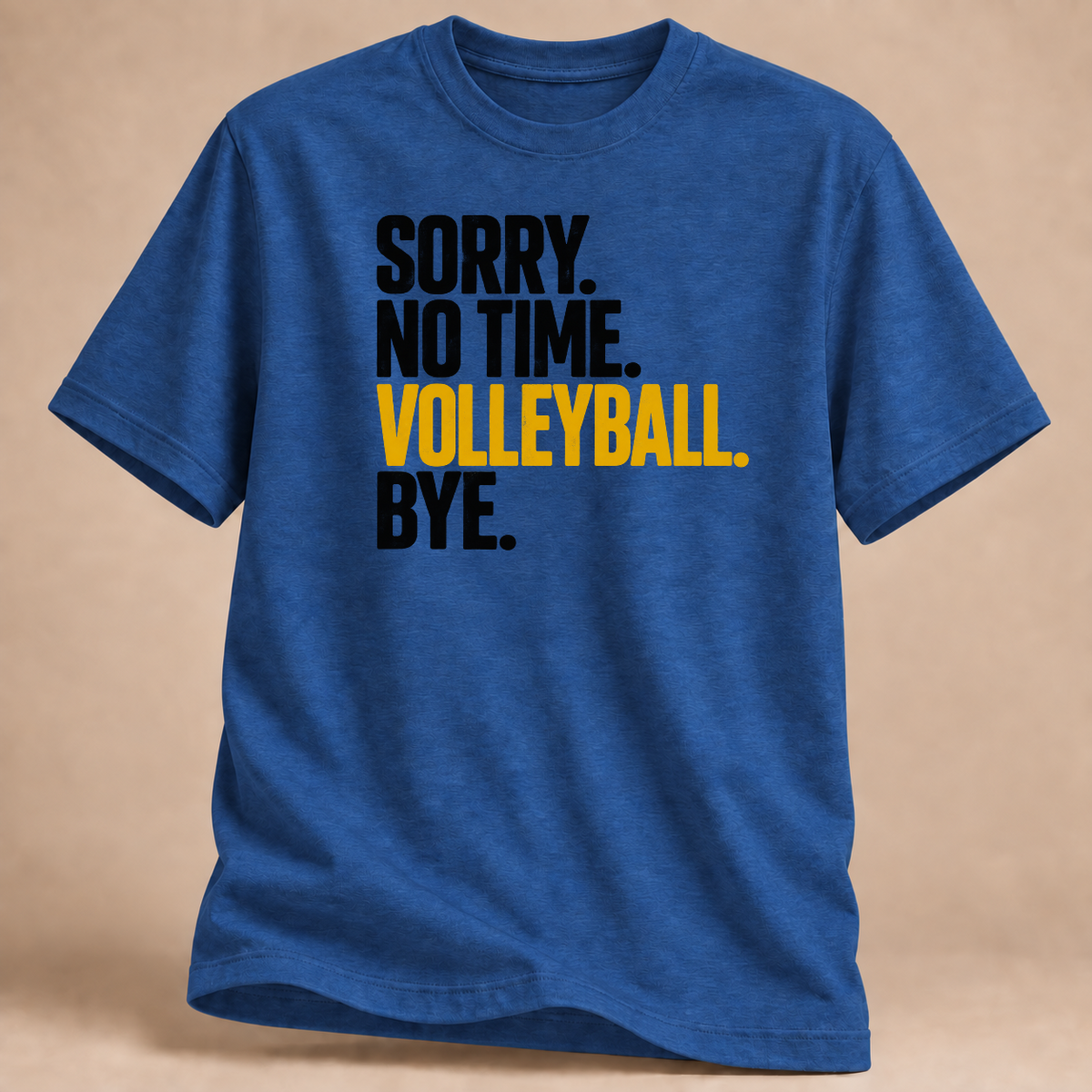 RÜCKRAUM – Keine Zeit Volleyball T-Shirt – heather royal