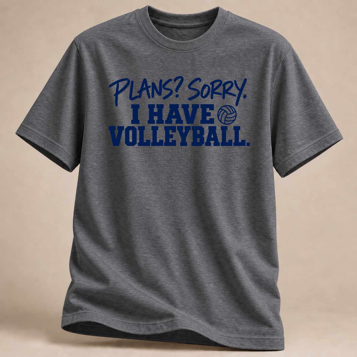 RÜCKRAUM – Pläne? Sorry Volleyball T-Shirt – graphite heather