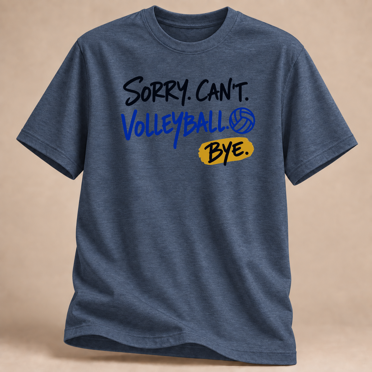 RÜCKRAUM – Volleyball Bye T-Shirt – heather navy