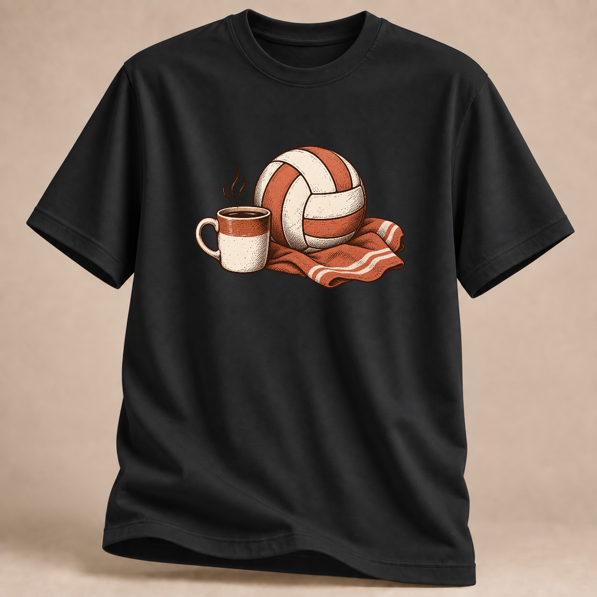 Mitte. Schon wieder umsonst gesprungen. T-Shirt – Mockup in Schwarz