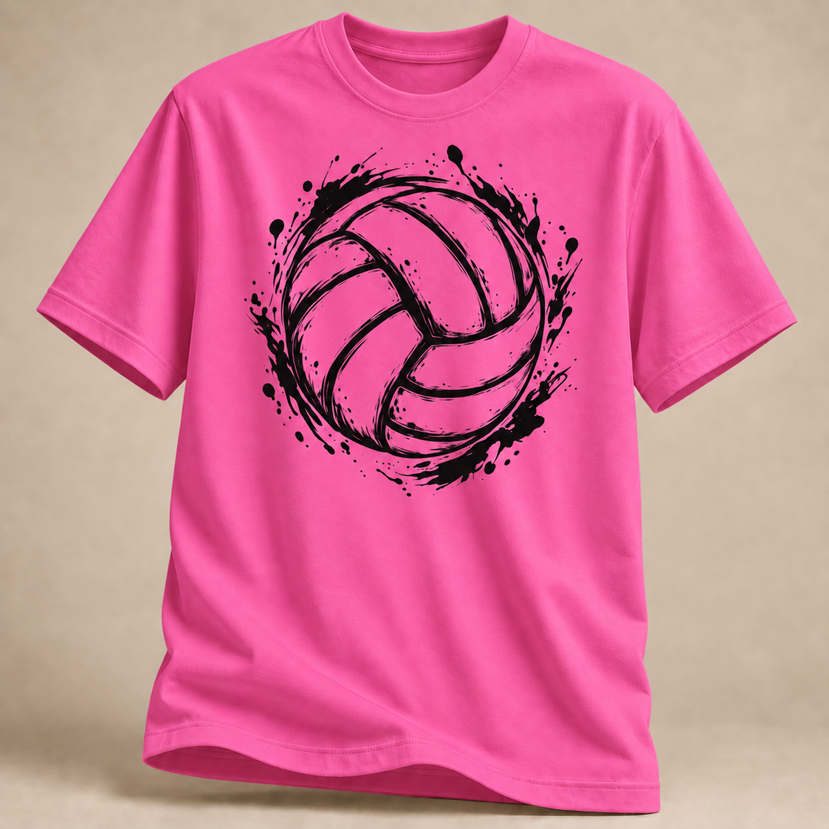 RÜCKRAUM – Volleyball Splash T-Shirt – Rosa