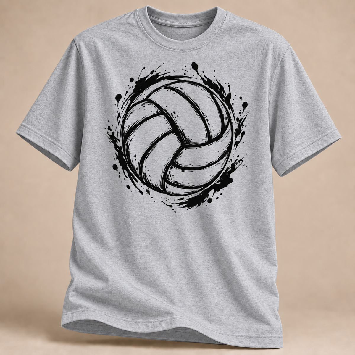 RÜCKRAUM – Volleyball Splash T-Shirt – Sportgrau