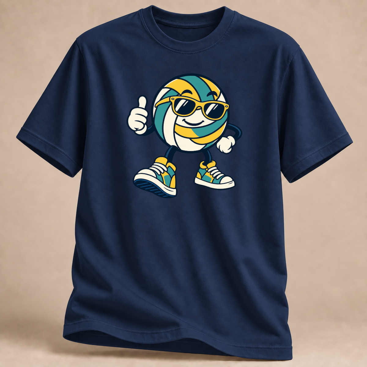 RÜCKRAUM – Coolball Volleyball T-Shirt – Marineblau