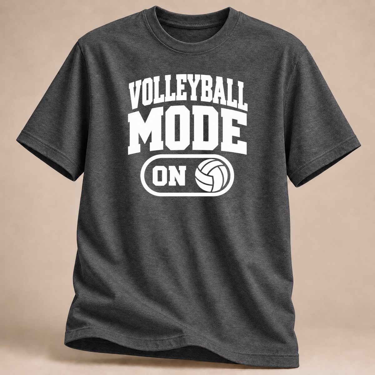 RÜCKRAUM – Volleyball Mode T-Shirt – Graphit meliert