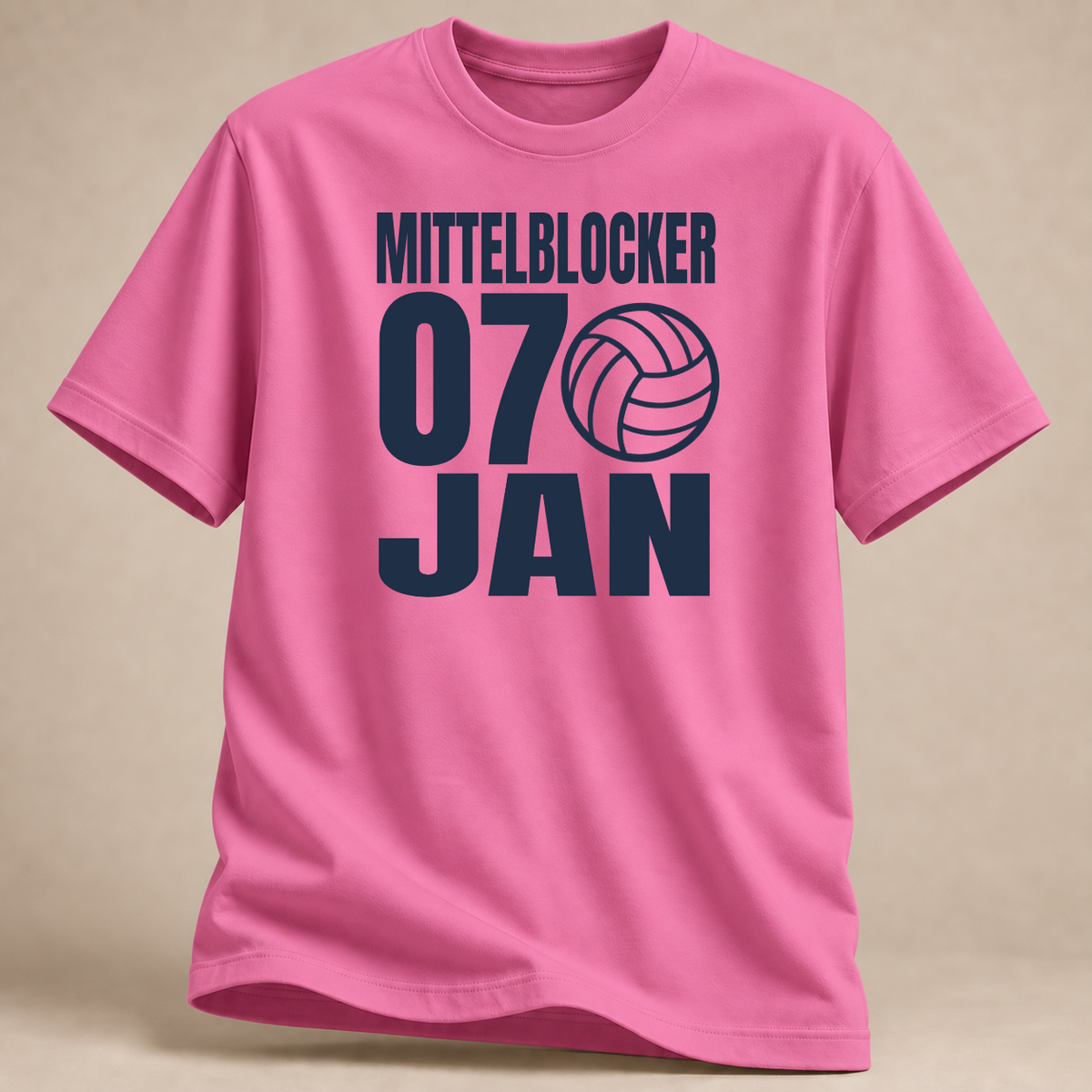 RÜCKRAUM – Mittelblocker Jan T-Shirt – Rosa