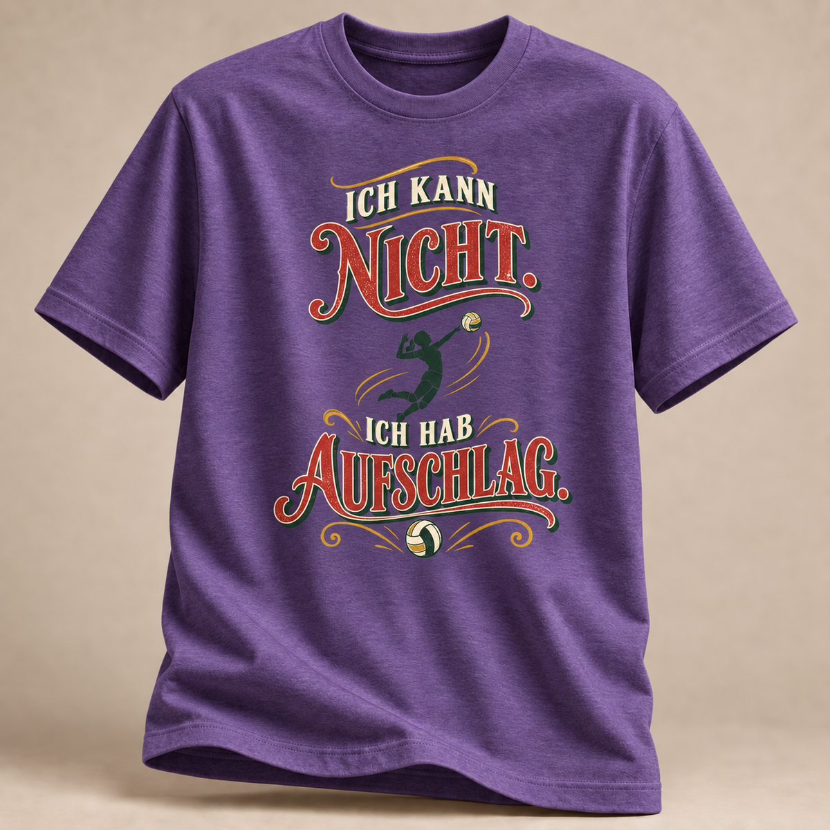 Retro-Aufschlag Volleyball T-Shirt