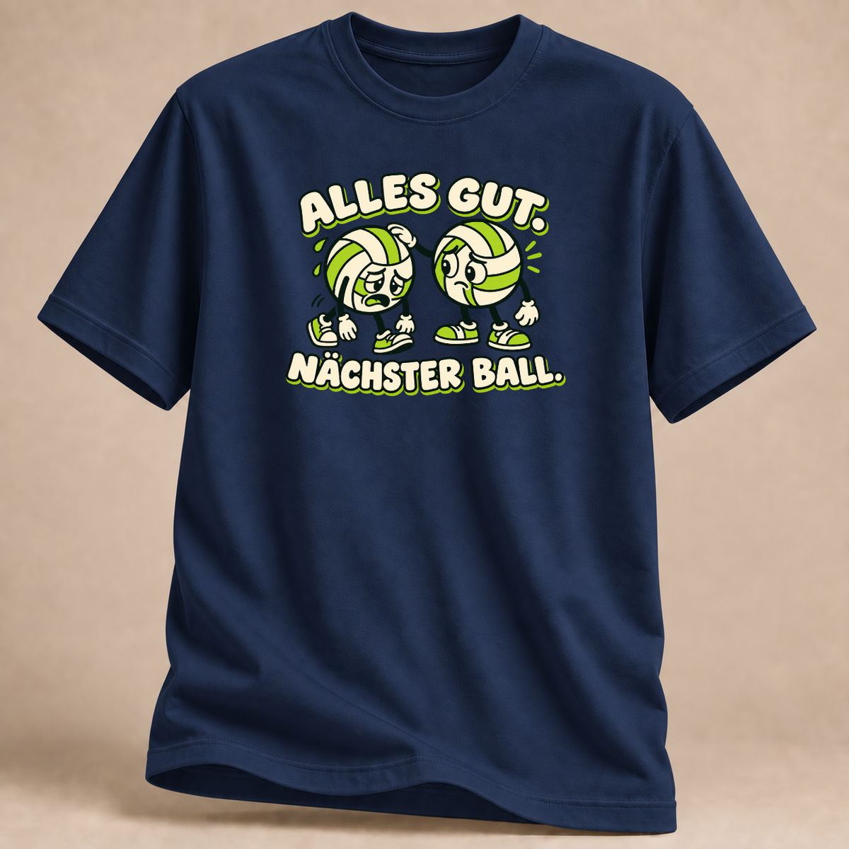 RÜCKRAUM – Nächster Ball T-Shirt – Marineblau
