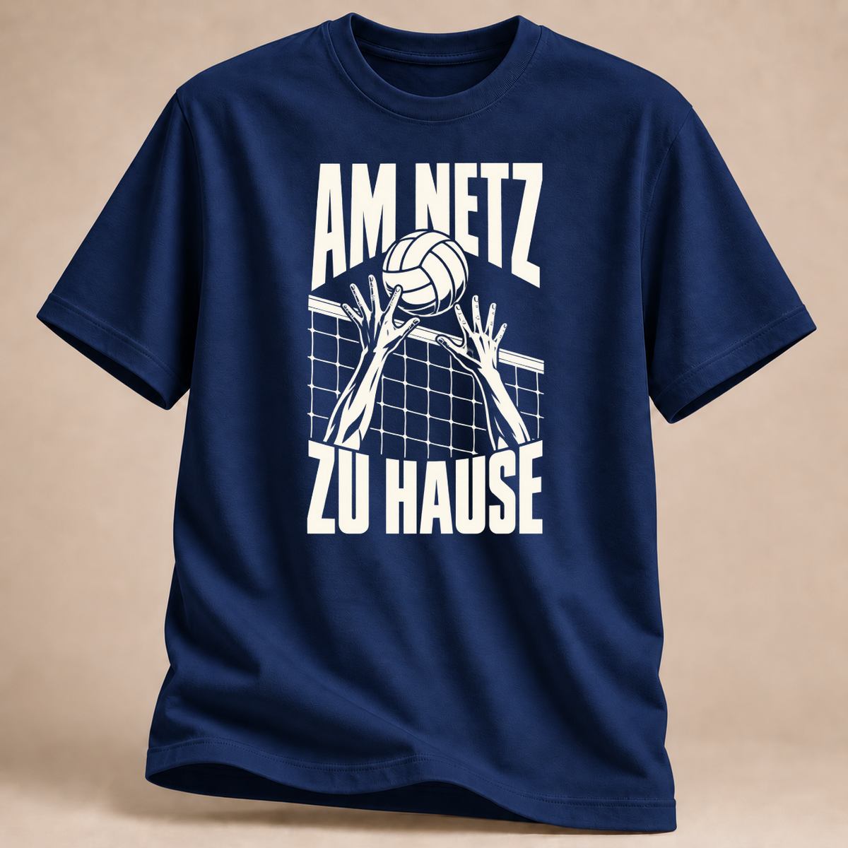 RÜCKRAUM – Zuhause am Netz T-Shirt – Marineblau