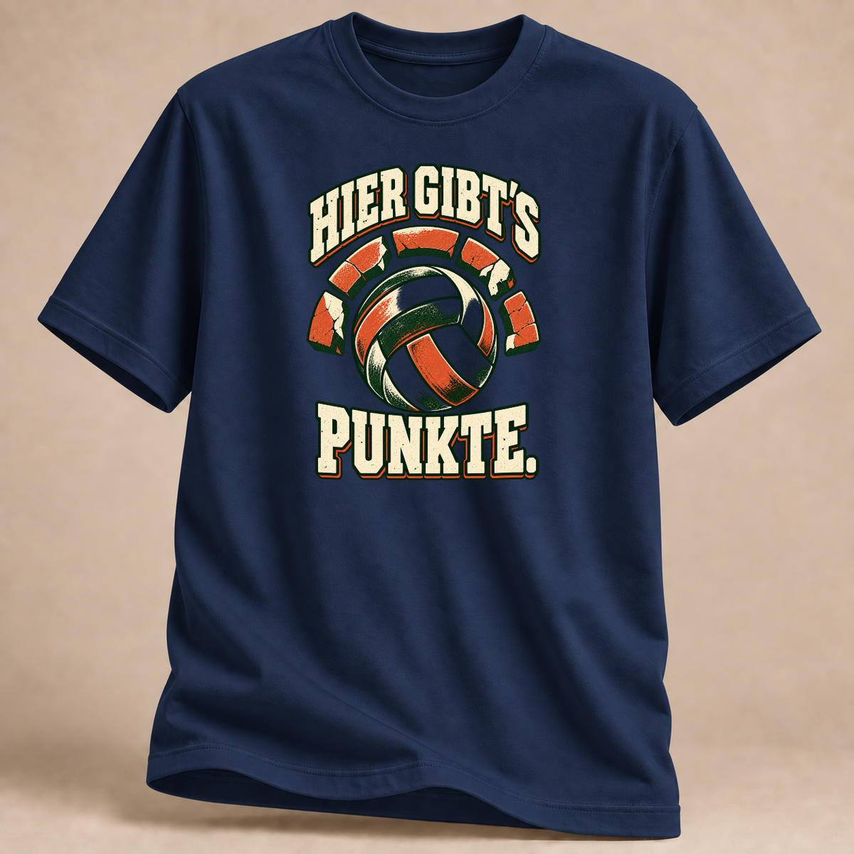 RÜCKRAUM – Hier gibt’s Punkte T-Shirt – Marineblau
