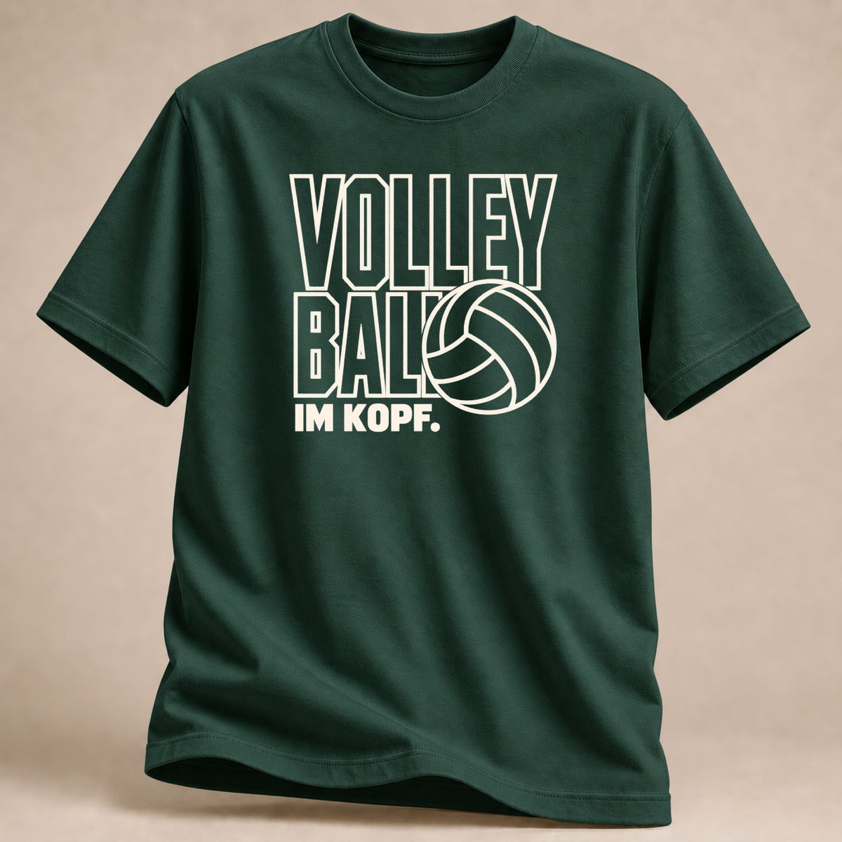RÜCKRAUM – Volleyball Kopf T-Shirt – Waldgrün