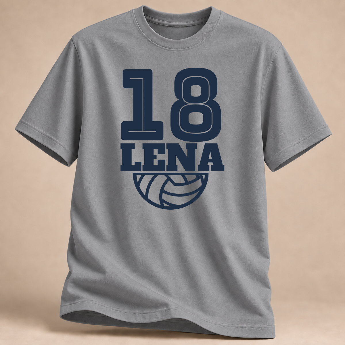 RÜCKRAUM – Lena 18 Volleyball T-Shirt – Sportgrau