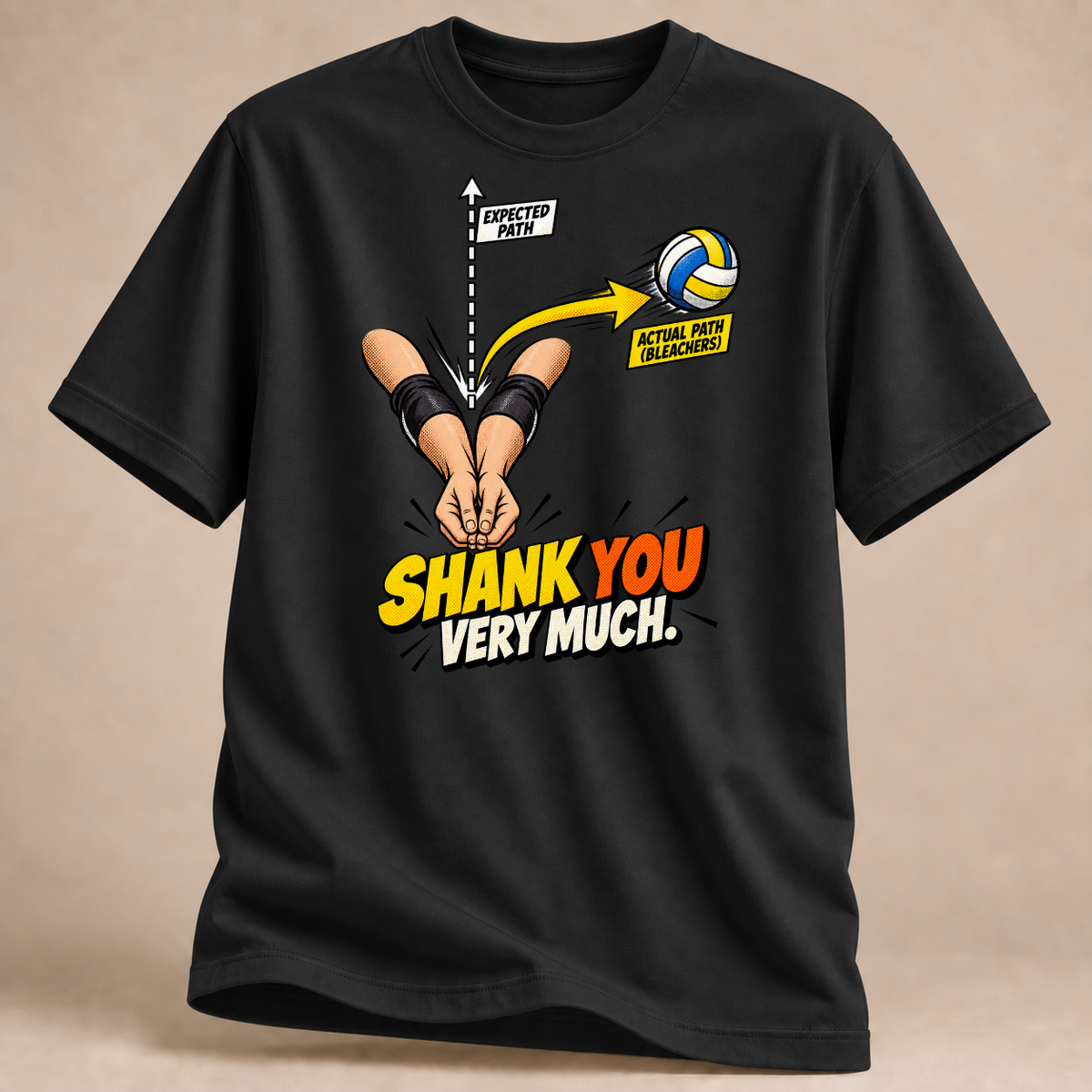 RÜCKRAUM – Shank You Very Much T-Shirt – Schwarz