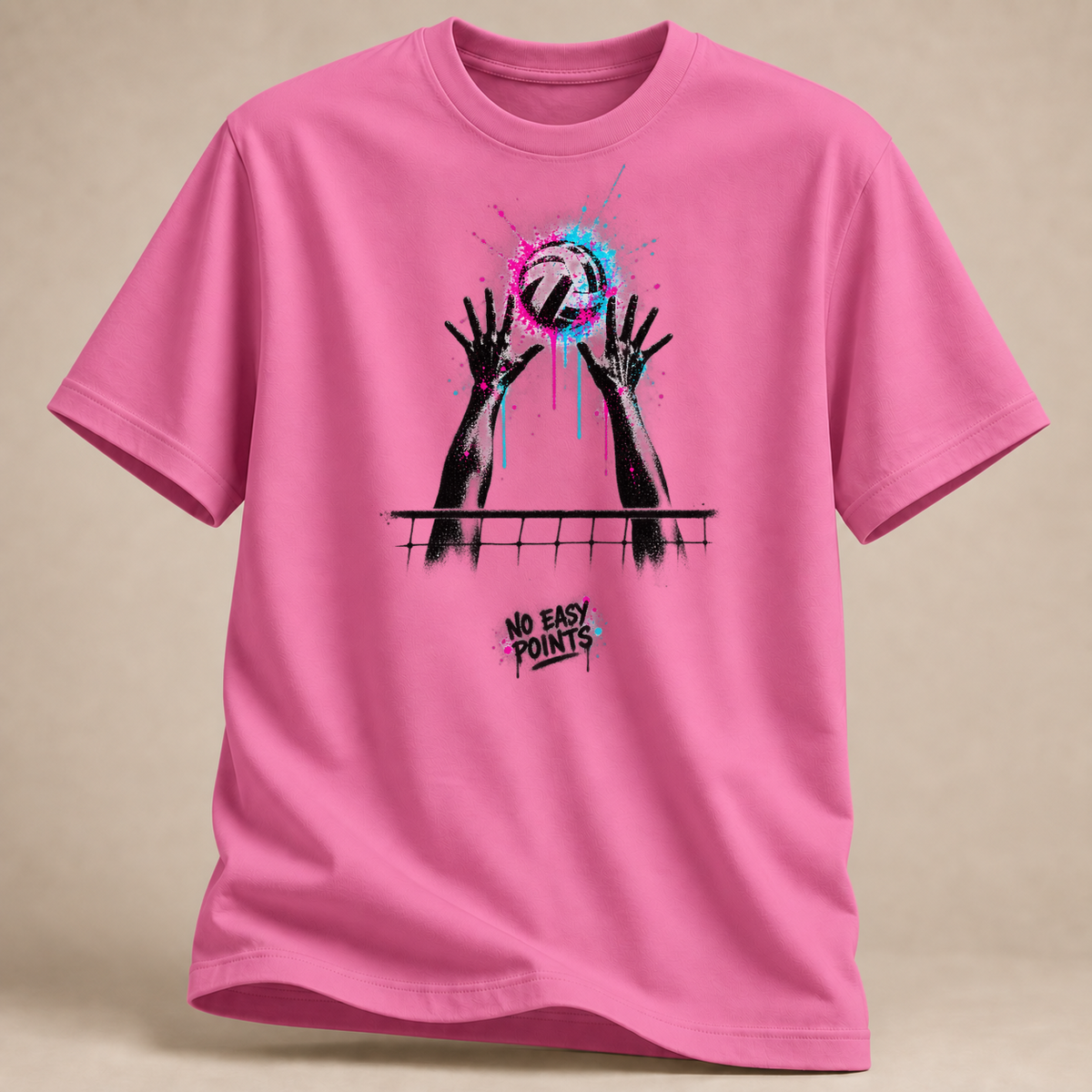 RÜCKRAUM – No Easy Points Street Art T-Shirt – Azalee