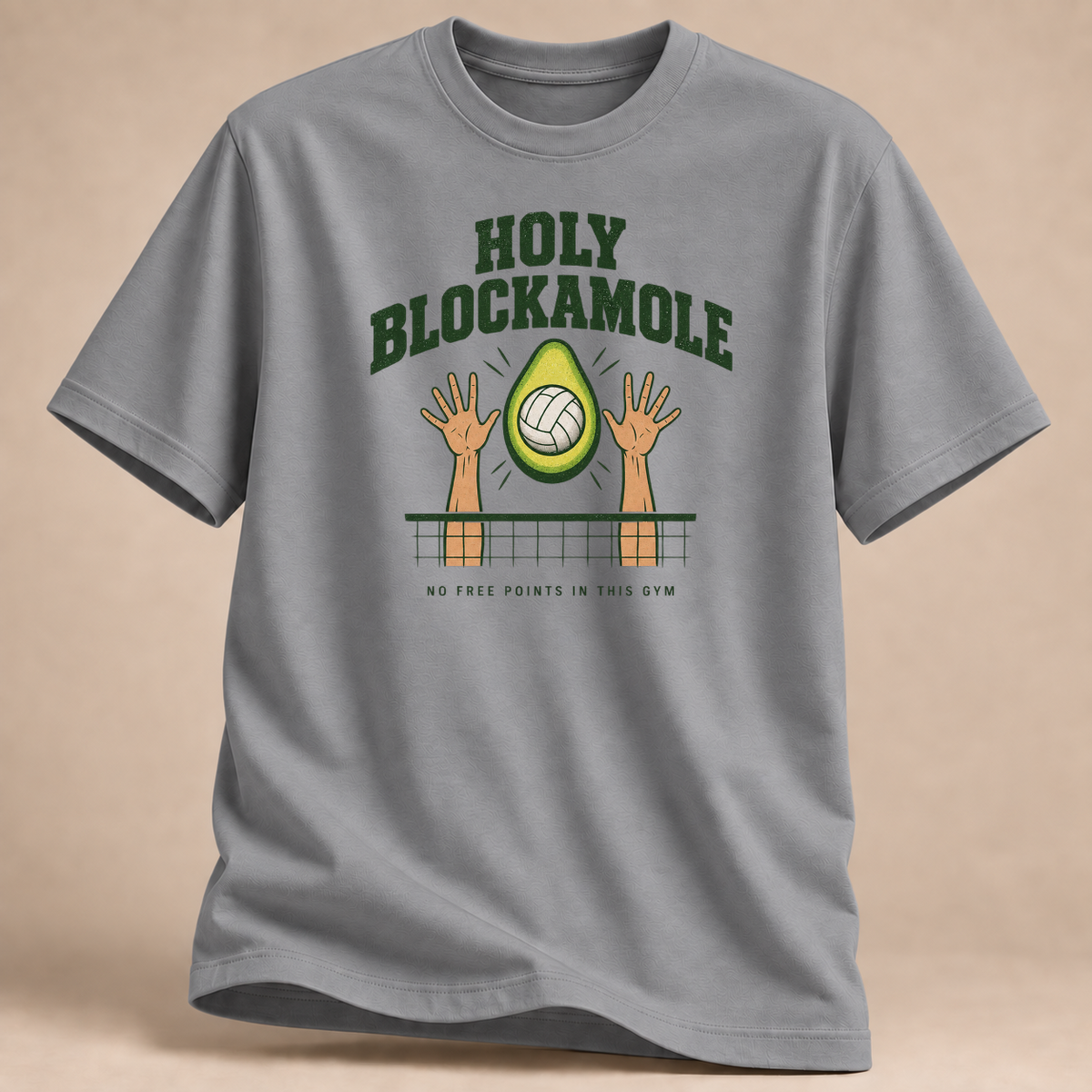 RÜCKRAUM – Holy Blockamole T-Shirt – Sportgrau meliert