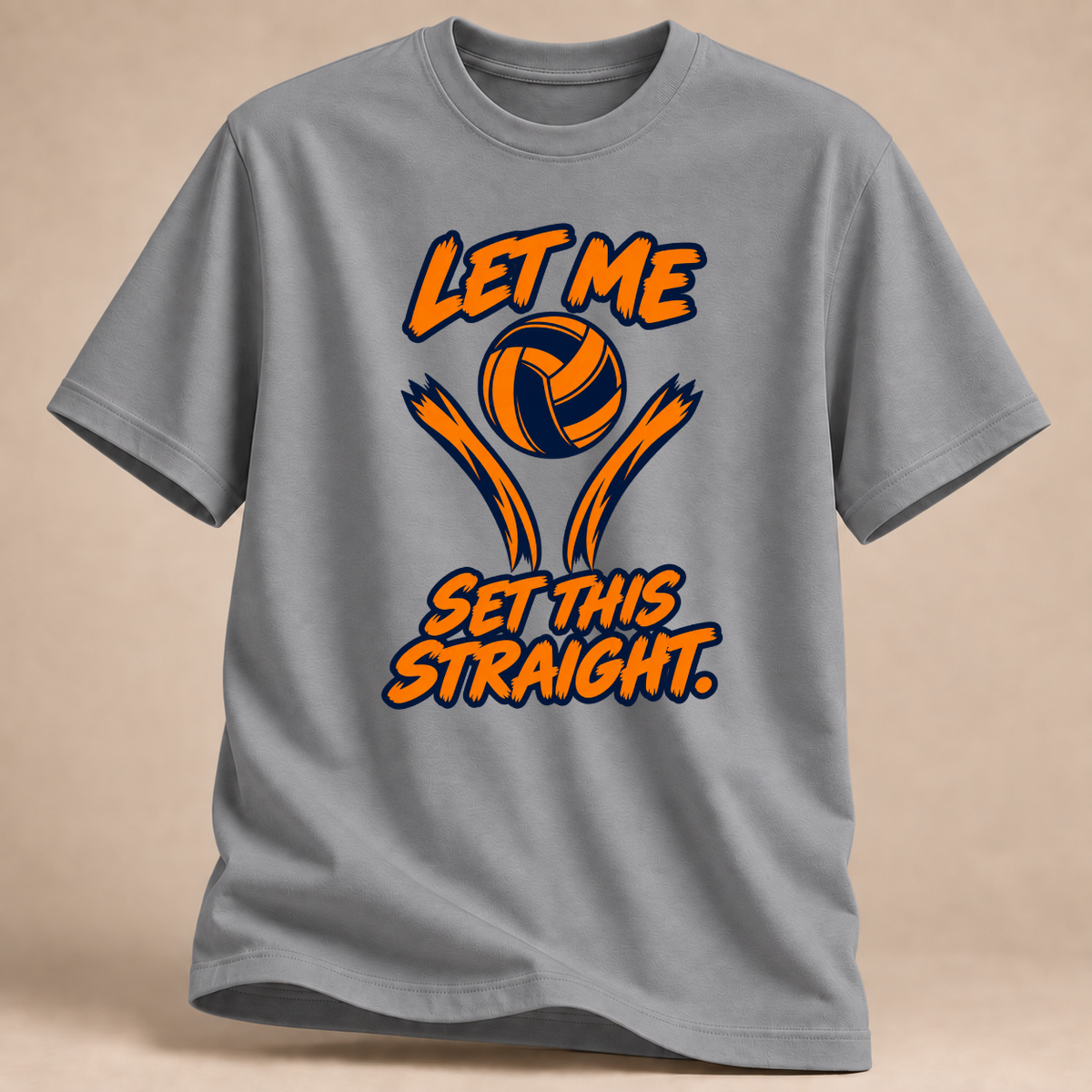 RÜCKRAUM – Let Me Set This Straight T-Shirt – Sportgrau meliert