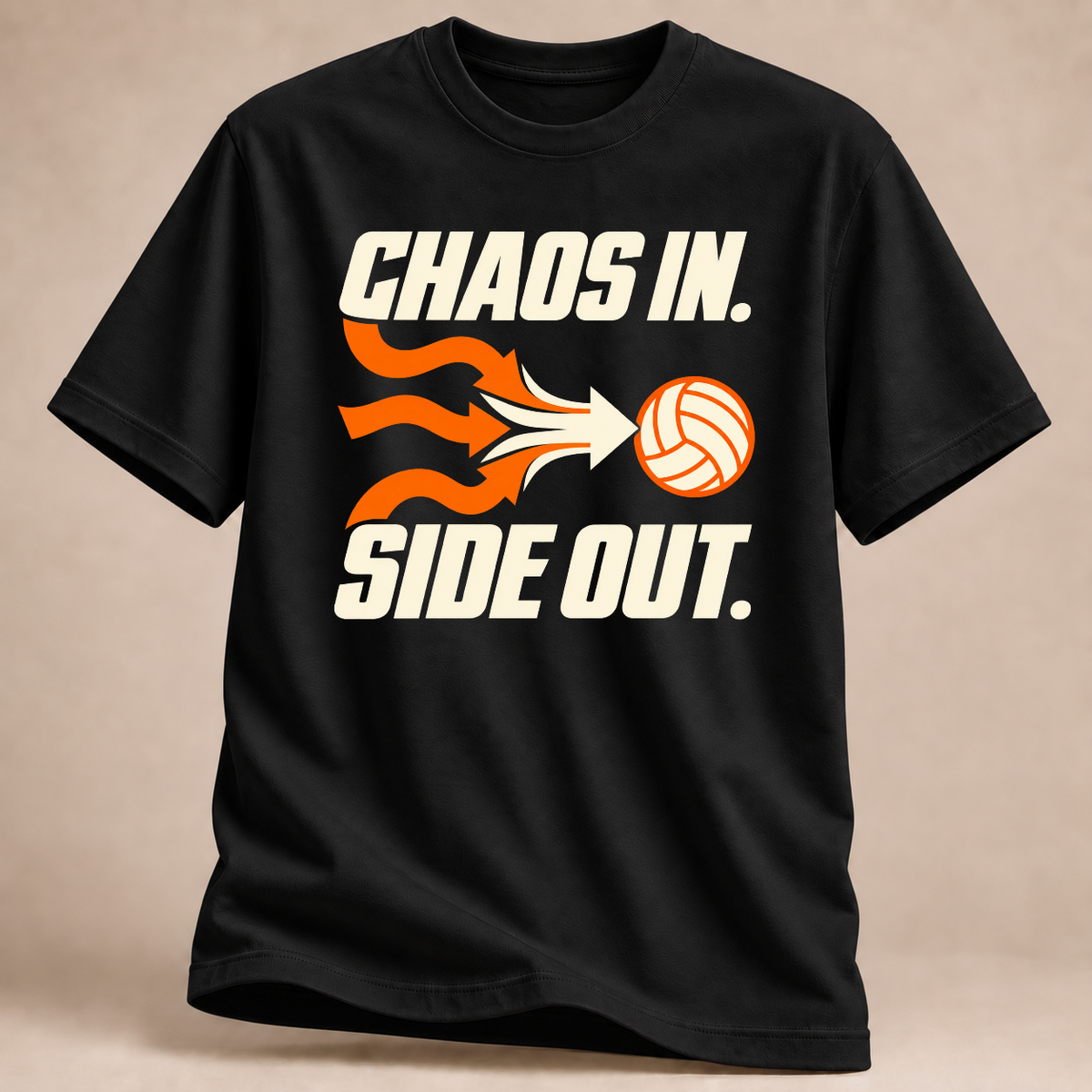 RÜCKRAUM – Chaos In Side Out T-Shirt – Schwarz