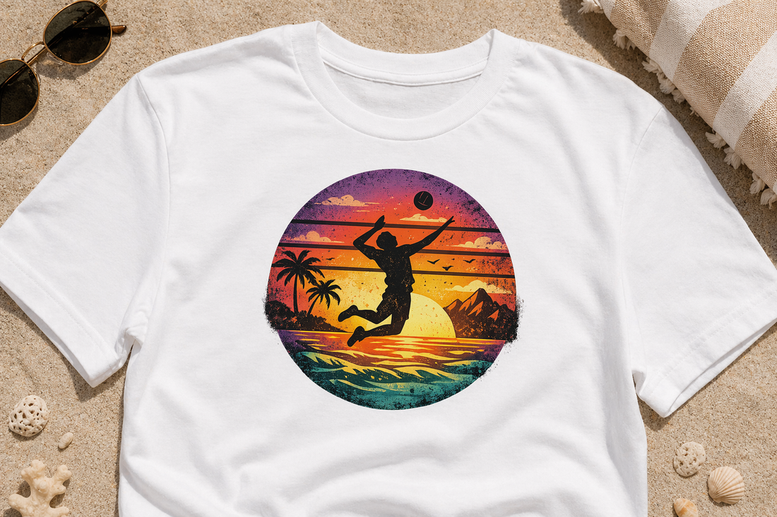 Sunset Spike Volleyball Shirt – Produktfoto 3