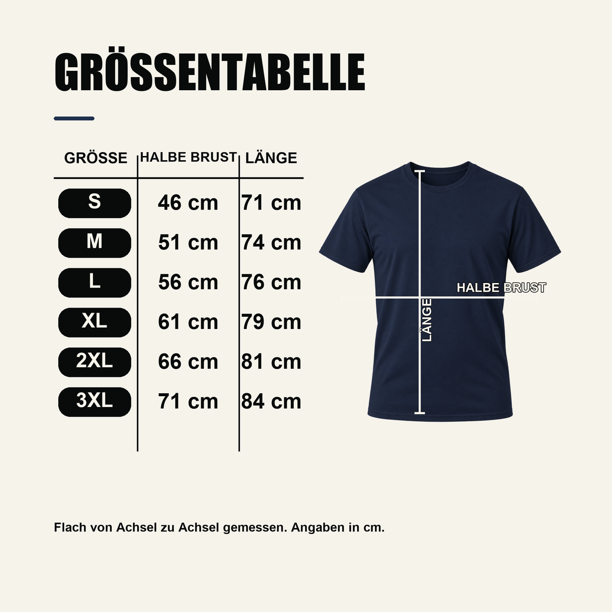Größentabelle für Was an? Verstehst du nicht?! – Volleyball T-Shirt