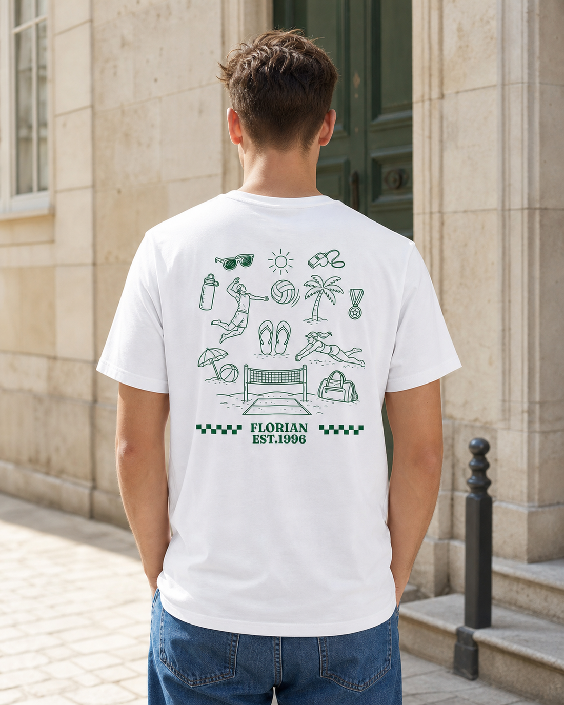 Personalisiertes Beachvolleyball-Shirt mit Name – Produktfoto 4