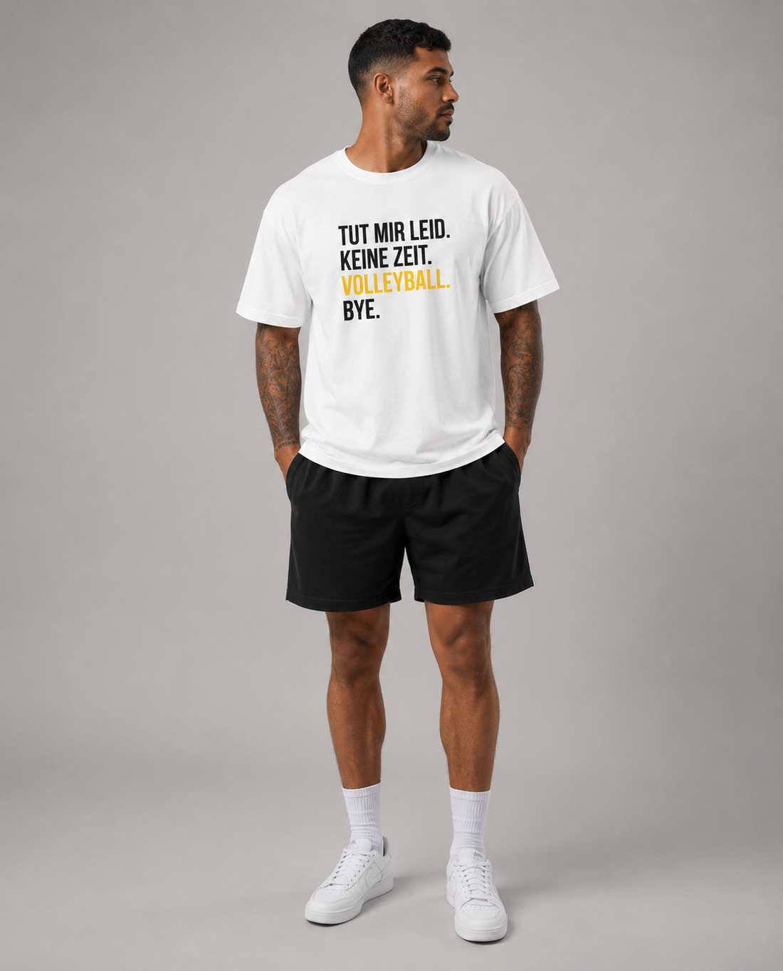 Keine Zeit. Volleyball. Bye. – Shirt – Produktfoto 2