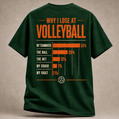 Why I Lose At Volleyball Shirt