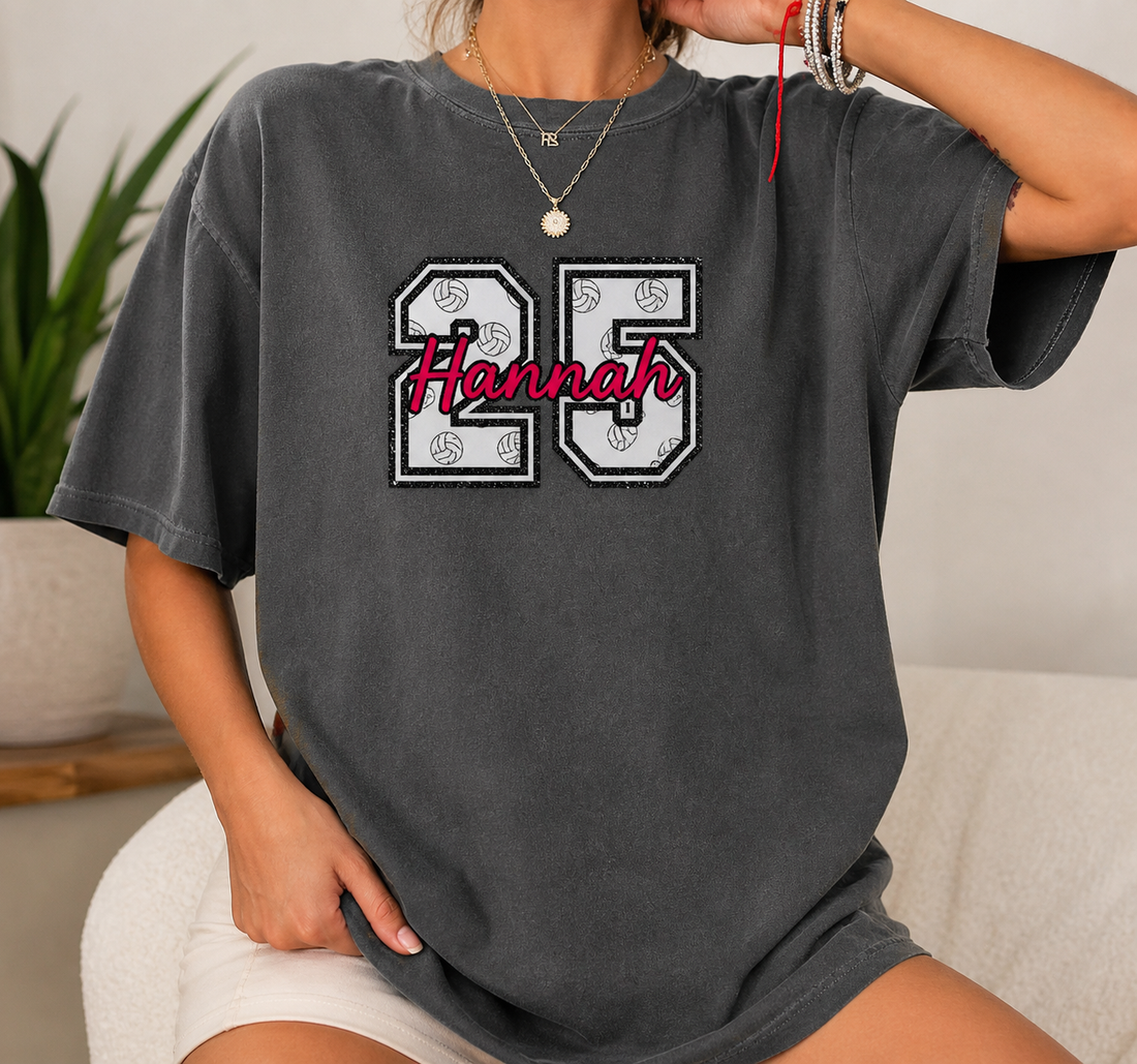 Personalisiertes Volleyball-Shirt mit Name & Nummer – Produktfoto