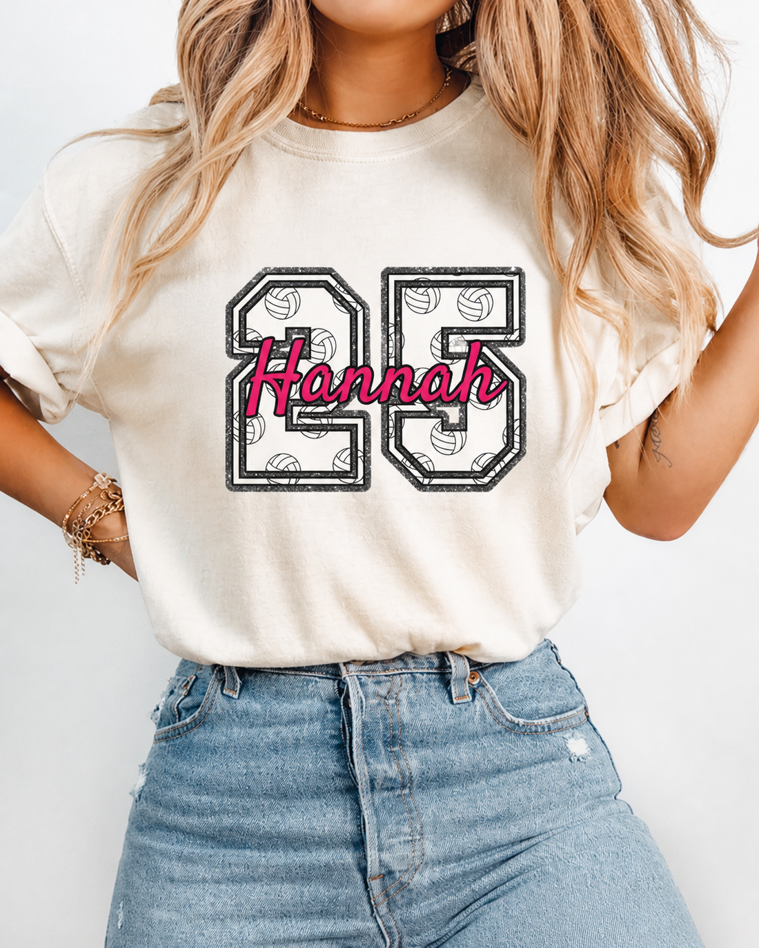Personalisiertes Volleyball-Shirt mit Name & Nummer – Produktfoto 3