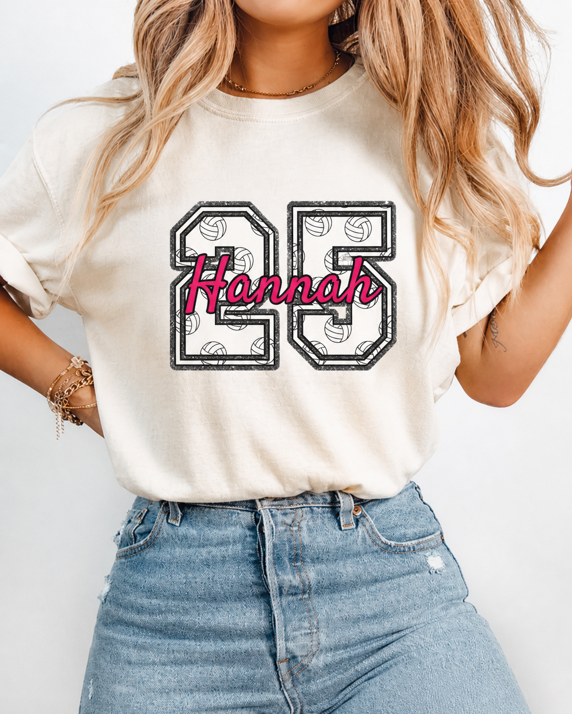 Personalisiertes Volleyball Shirt mit Name & Nummer