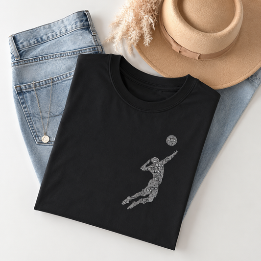Beach Volleyball Words Shirt