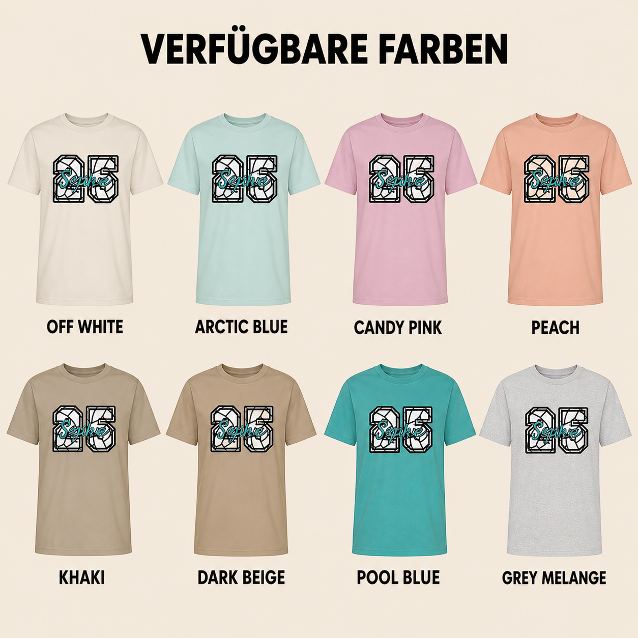 Personalisiertes Volleyball Shirt mit Name & Nummer