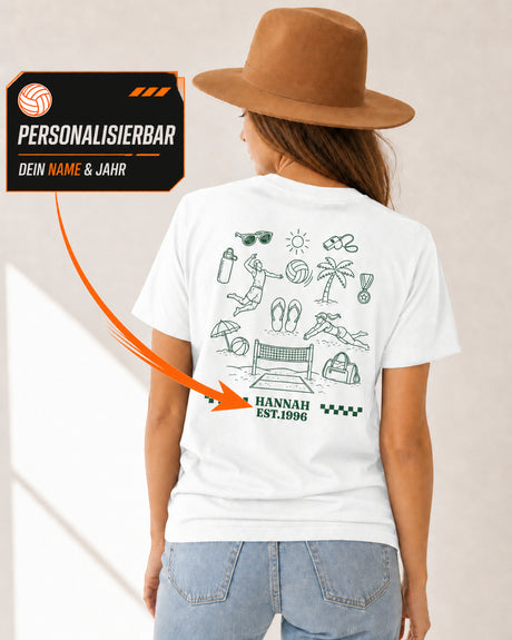 Personalisiertes Beachvolleyball-Shirt mit Name – Produktfoto