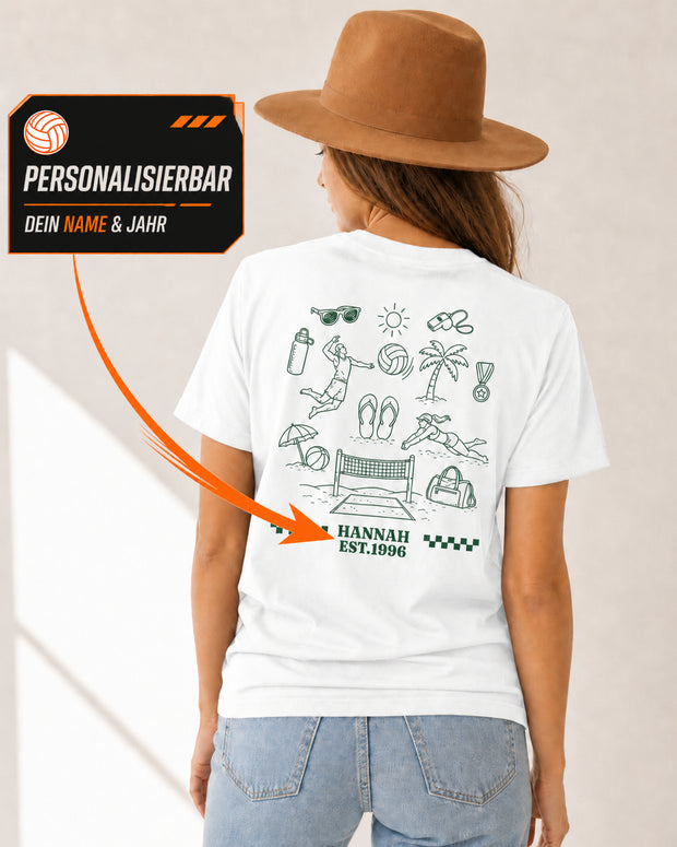 Personalisiertes Beachvolleyball Shirt mit Name