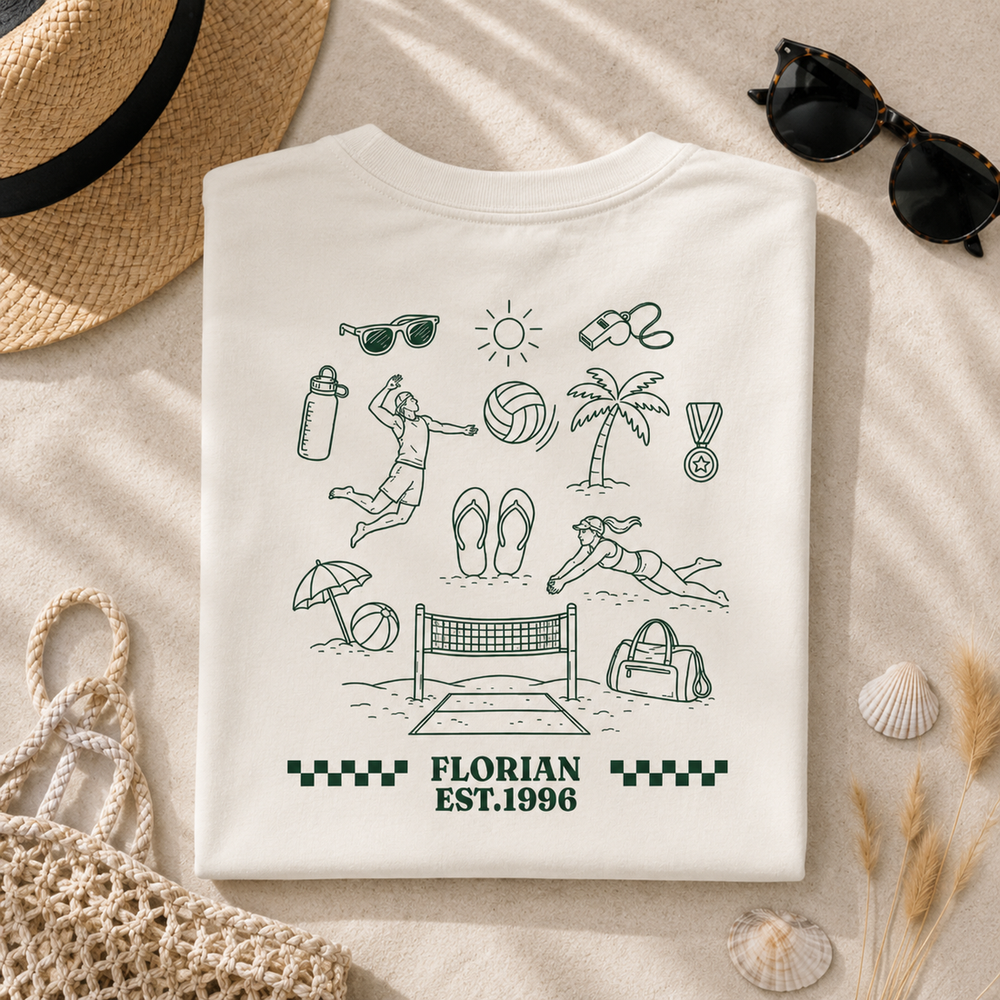 Personalisiertes Beachvolleyball-Shirt mit Name – Produktfoto 2