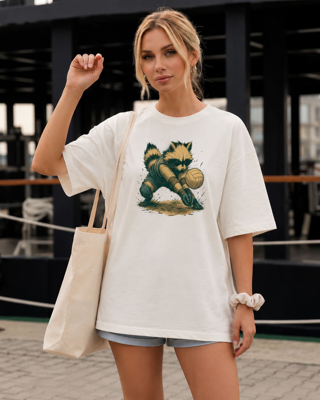 Waschbär Volleyball Club Shirt – Produktfoto 4