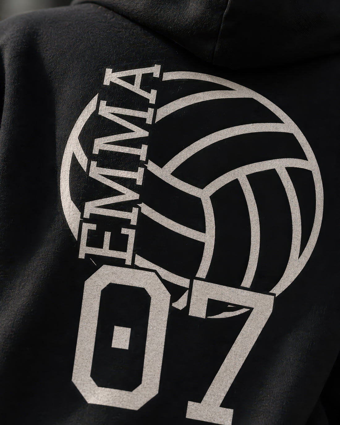 Personalisierter Volleyball-Hoodie mit Name & Nummer