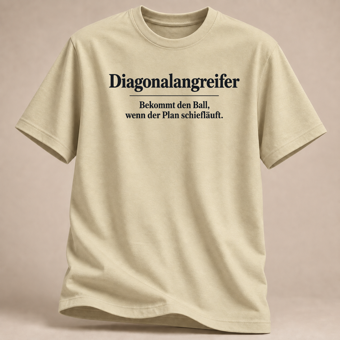 RÜCKRAUM – Diagonalangreifer-Lexikon T-Shirt – Natural