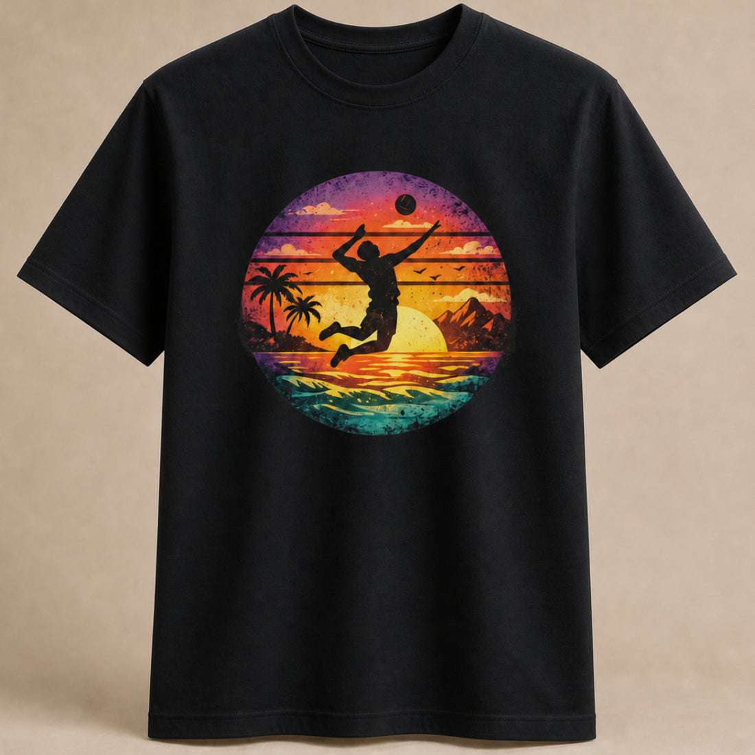 Sunset Spike Volleyball Shirt