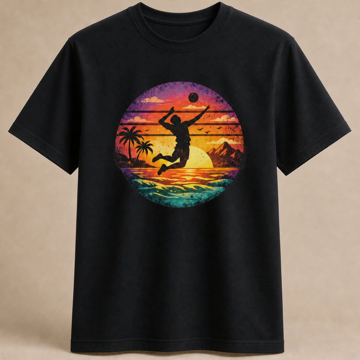 Sunset Spike Volleyball Shirt