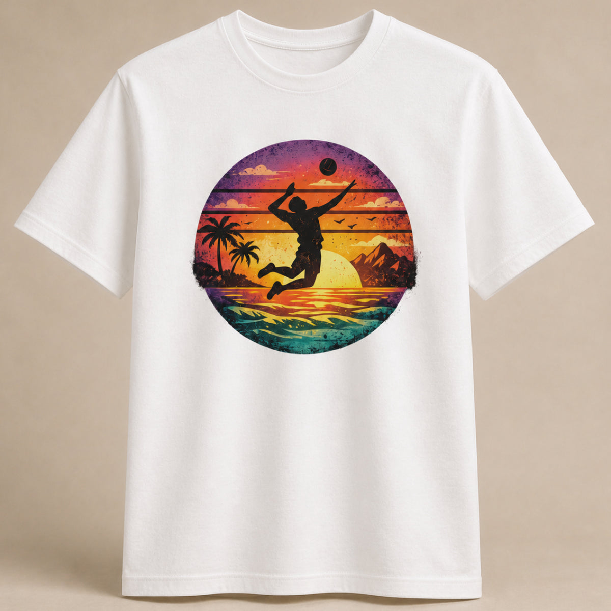 Sunset Spike Volleyball Shirt