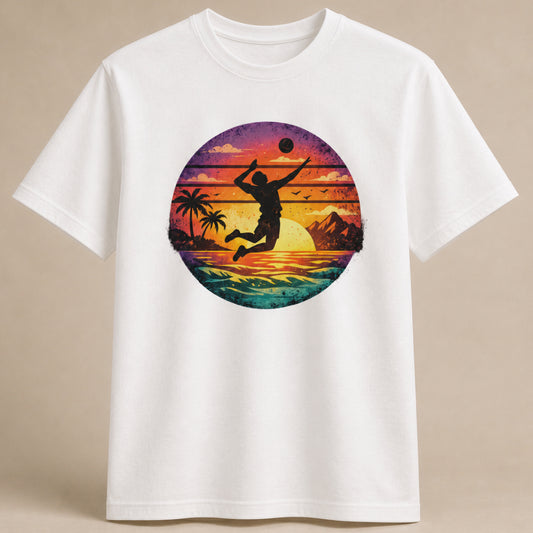 Sunset Spike Volleyball Shirt