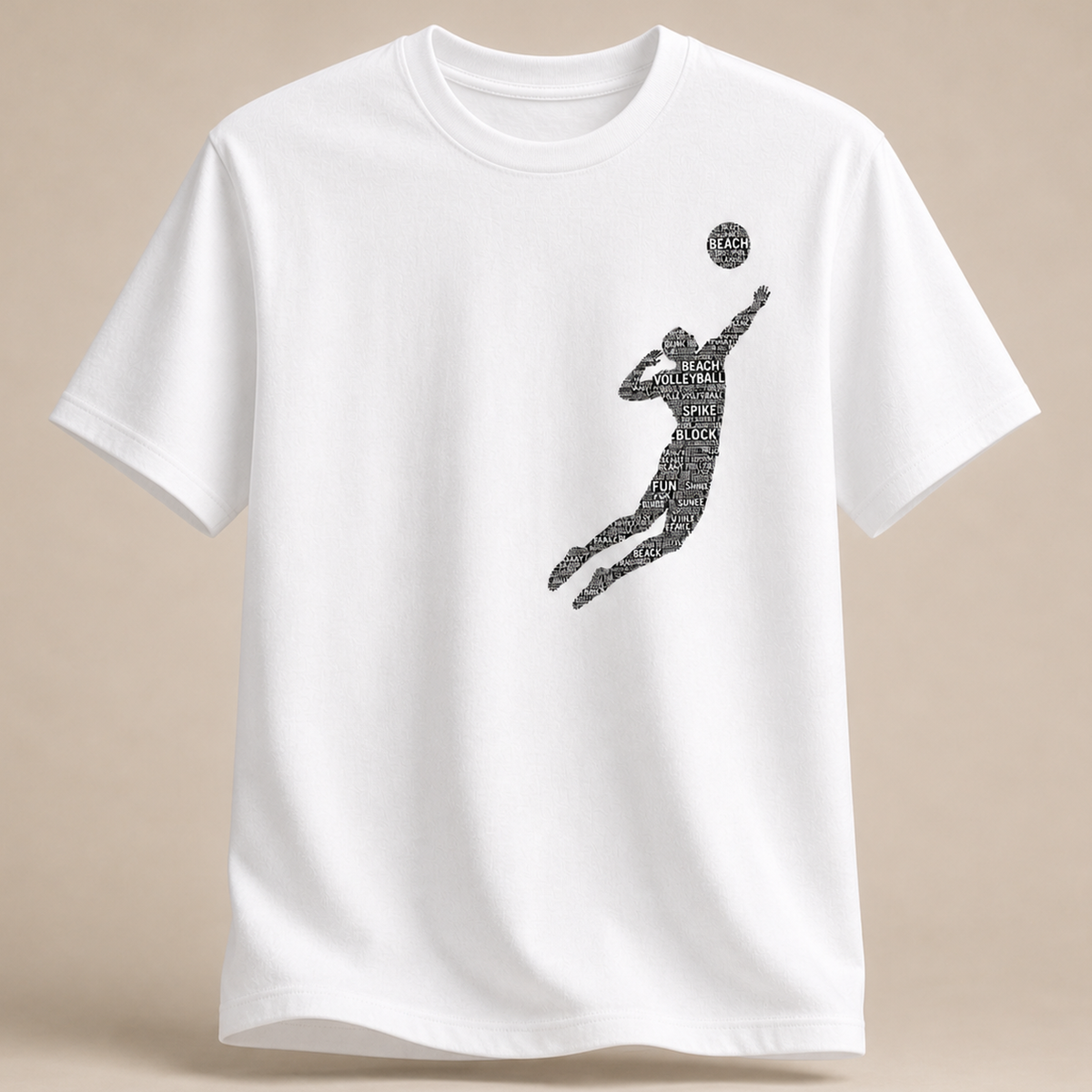 Beachvolleyball Words Shirt
