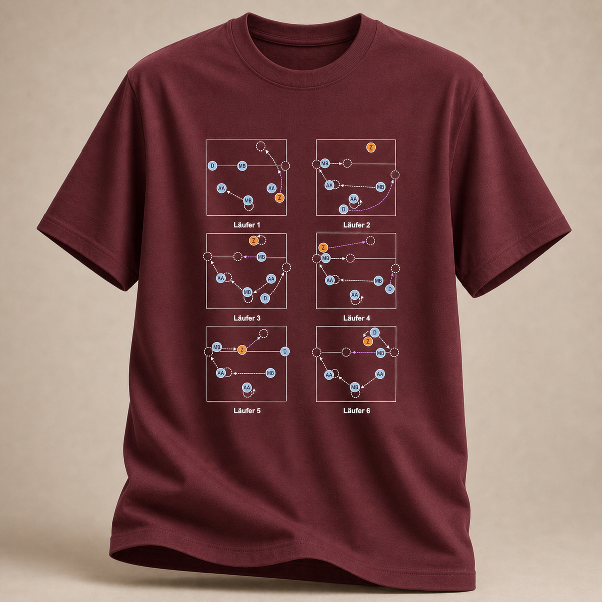 Läufersystem Spielzüge T-Shirt